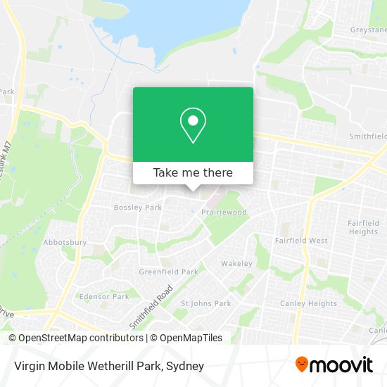 Virgin Mobile Wetherill Park map