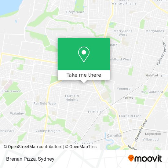 Brenan Pizza map