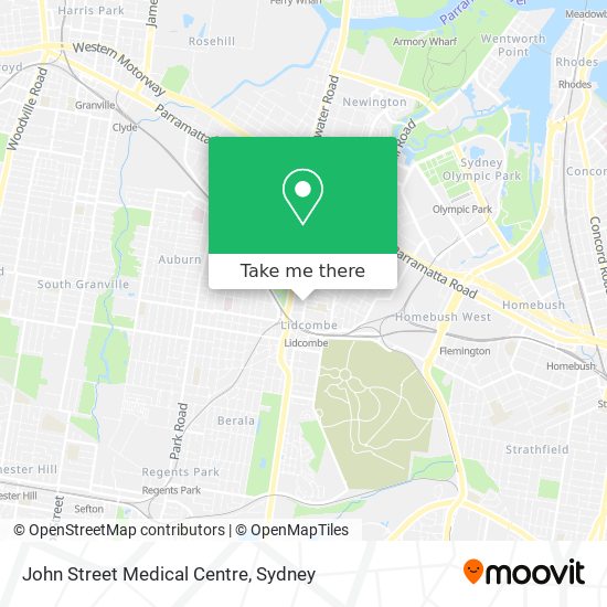 Mapa John Street Medical Centre