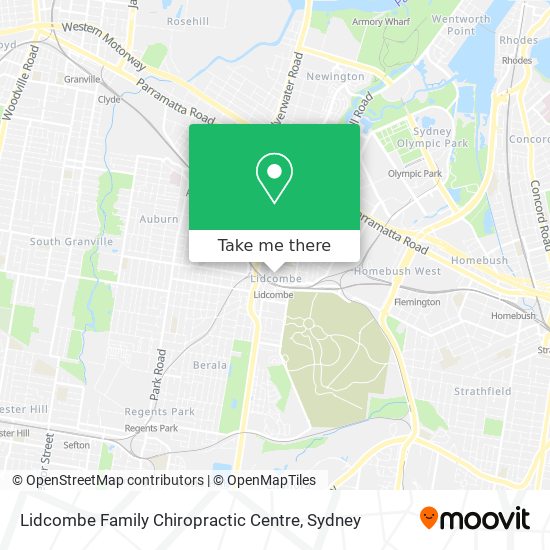 Lidcombe Family Chiropractic Centre map