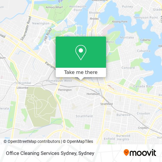 Office Cleaning Services Sydney map