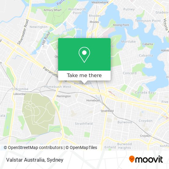 Mapa Valstar Australia