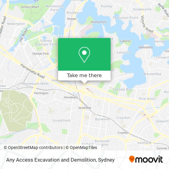 Any Access Excavation and Demolition map