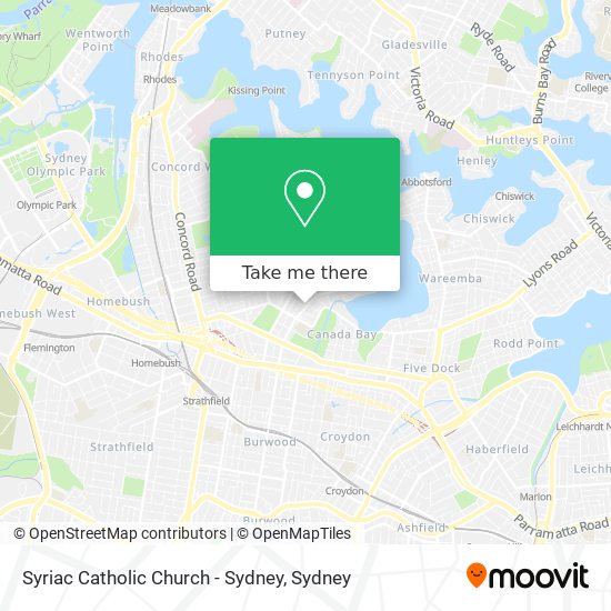 Syriac Catholic Church - Sydney map