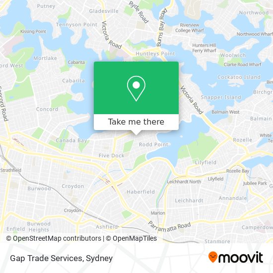 Gap Trade Services map