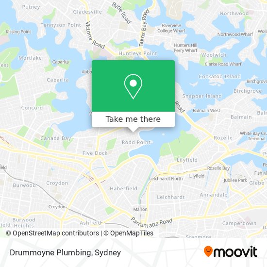 Mapa Drummoyne Plumbing