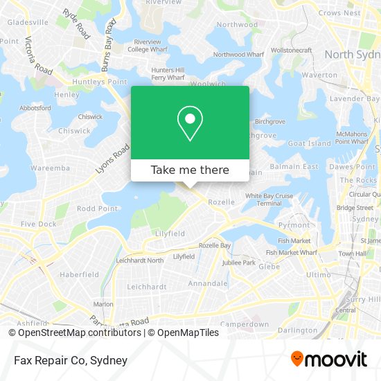 Fax Repair Co map