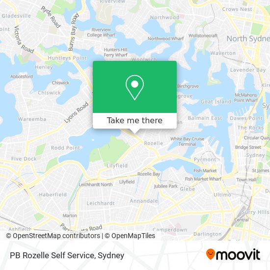 PB Rozelle Self Service map