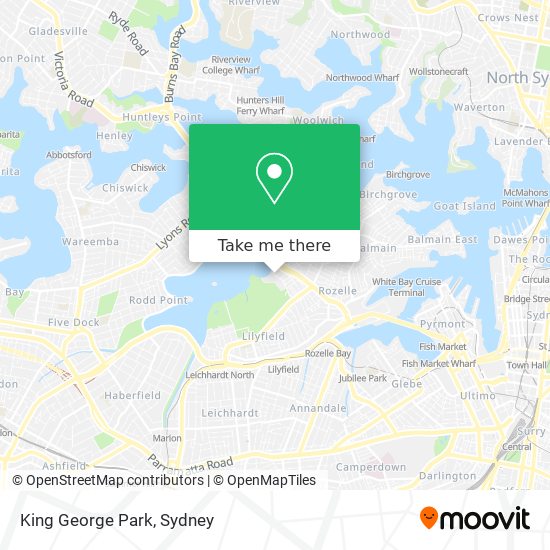 King George Park map