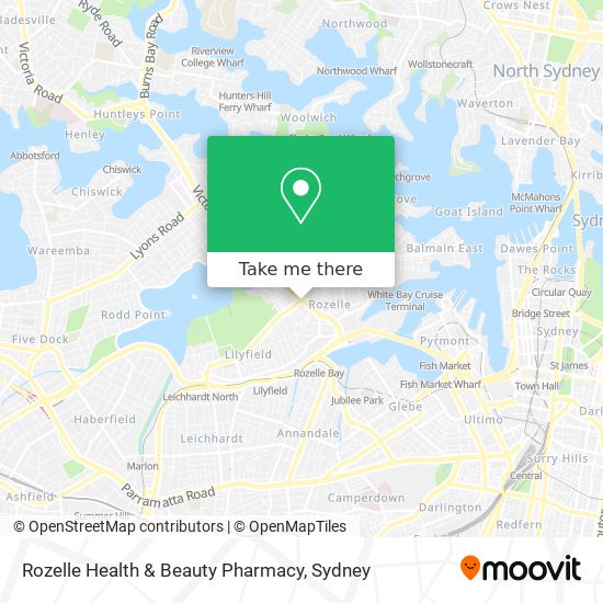 Rozelle Health & Beauty Pharmacy map