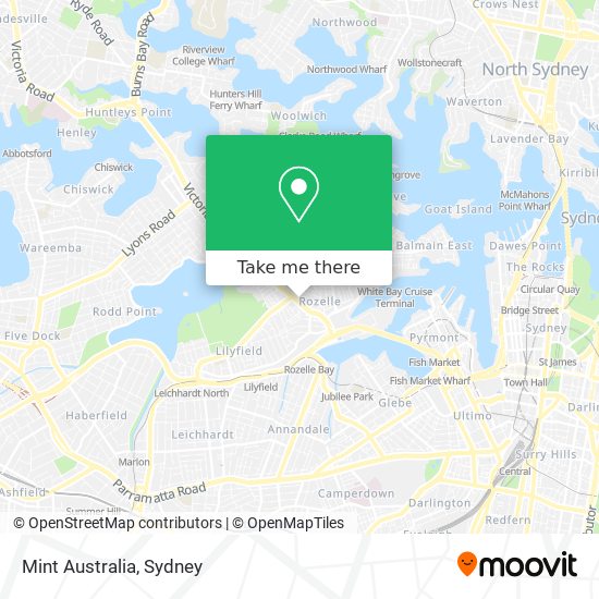 Mint Australia map