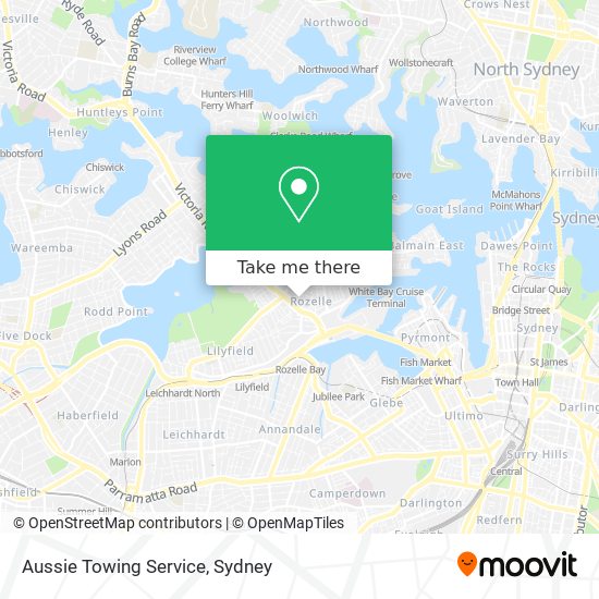 Aussie Towing Service map