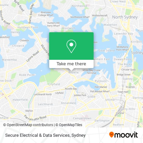 Secure Electrical & Data Services map