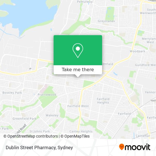 Mapa Dublin Street Pharmacy