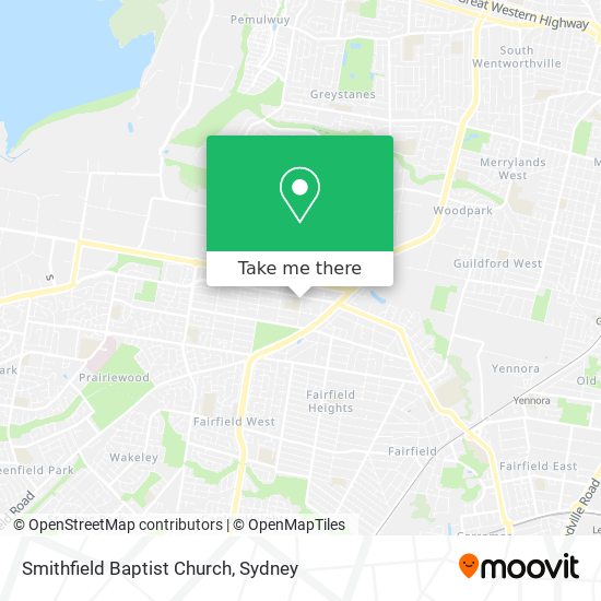 Smithfield Baptist Church map