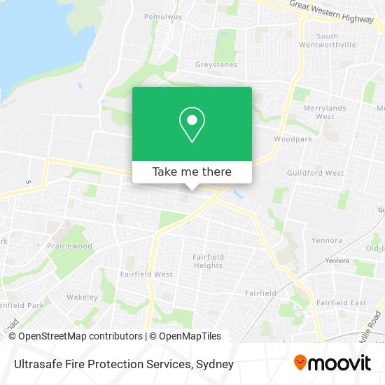 Mapa Ultrasafe Fire Protection Services