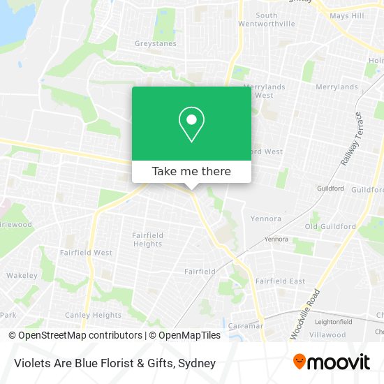 Violets Are Blue Florist & Gifts map