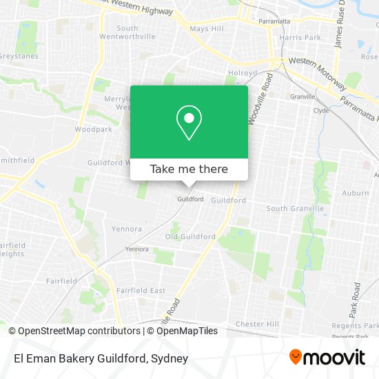 Mapa El Eman Bakery Guildford