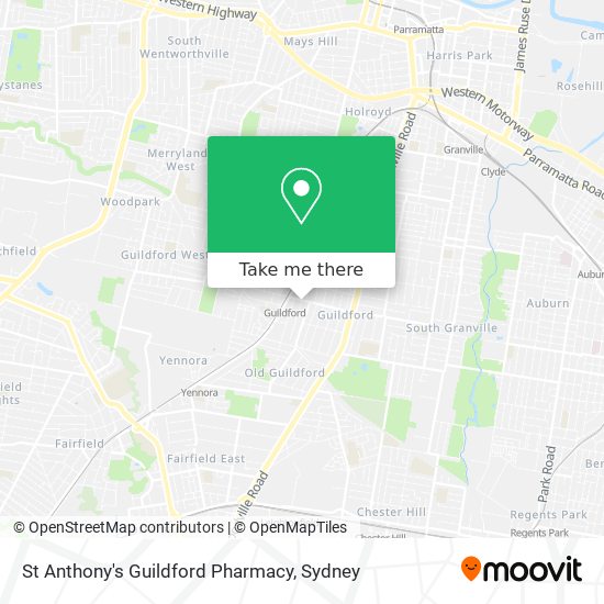 Mapa St Anthony's Guildford Pharmacy