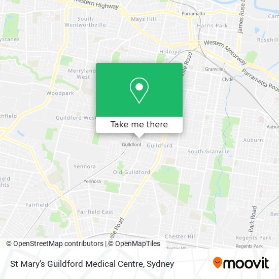 Mapa St Mary's Guildford Medical Centre