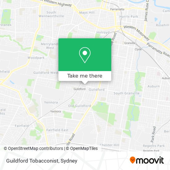 Guildford Tobacconist map