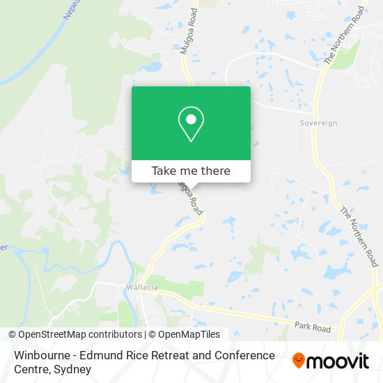 Winbourne - Edmund Rice Retreat and Conference Centre map