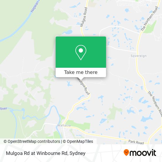 Mulgoa Rd at Winbourne Rd map