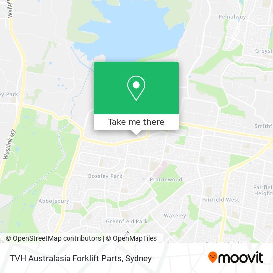 TVH Australasia Forklift Parts map