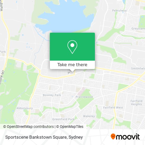 Sportscene Bankstown Square map