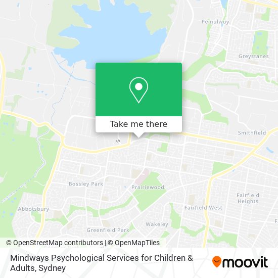 Mindways Psychological Services for Children & Adults map