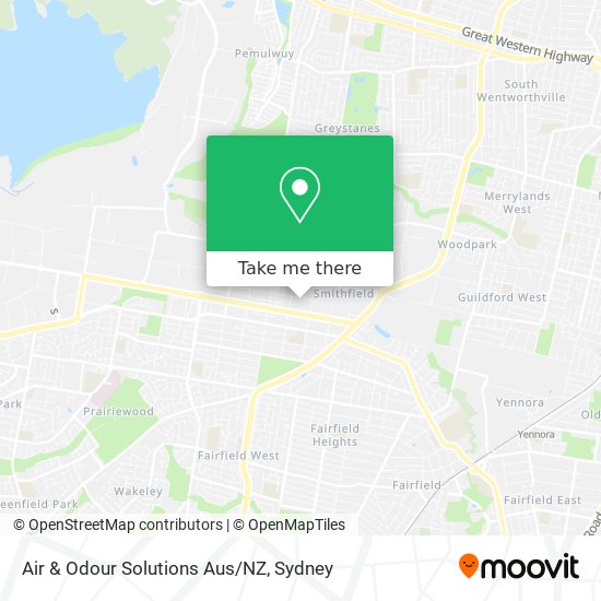 Air & Odour Solutions Aus/NZ map