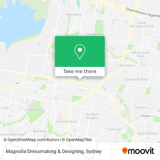 Magnolia Dressmaking & Designing map