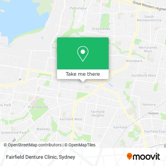 Fairfield Denture Clinic map