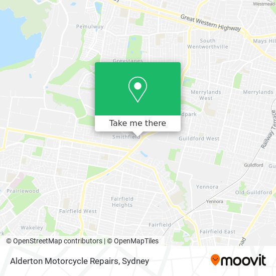 Alderton Motorcycle Repairs map