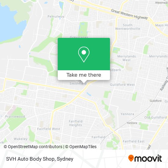 SVH Auto Body Shop map