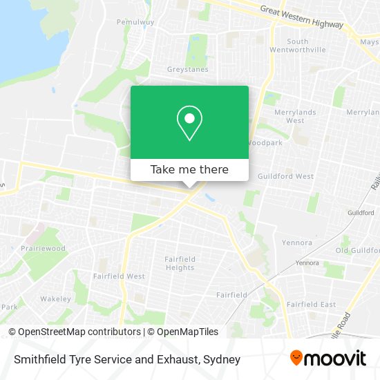 Mapa Smithfield Tyre Service and Exhaust