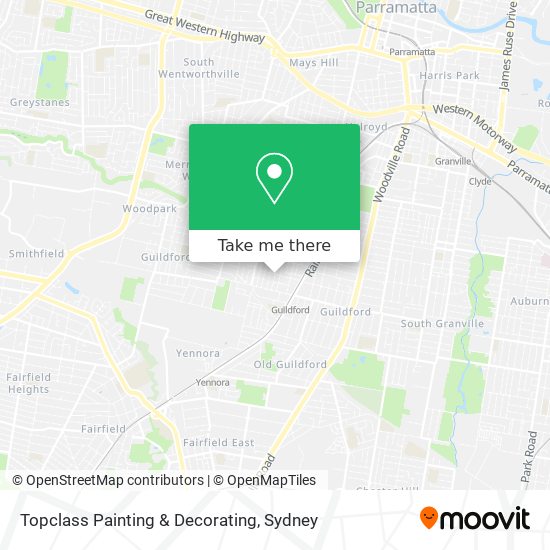 Topclass Painting & Decorating map