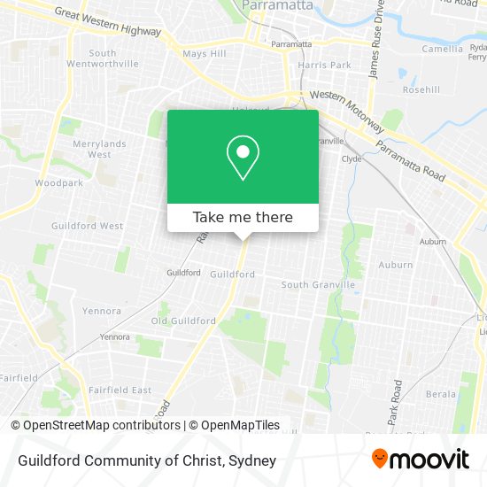 Guildford Community of Christ map