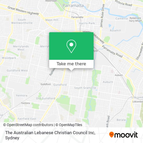 The Australian Lebanese Christian Council Inc map