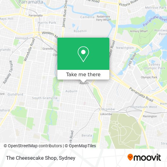 The Cheesecake Shop map