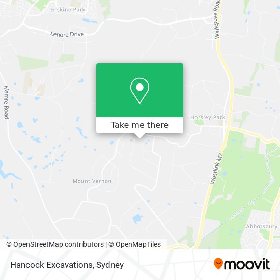 Hancock Excavations map