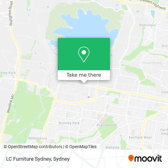 LC Furniture Sydney map