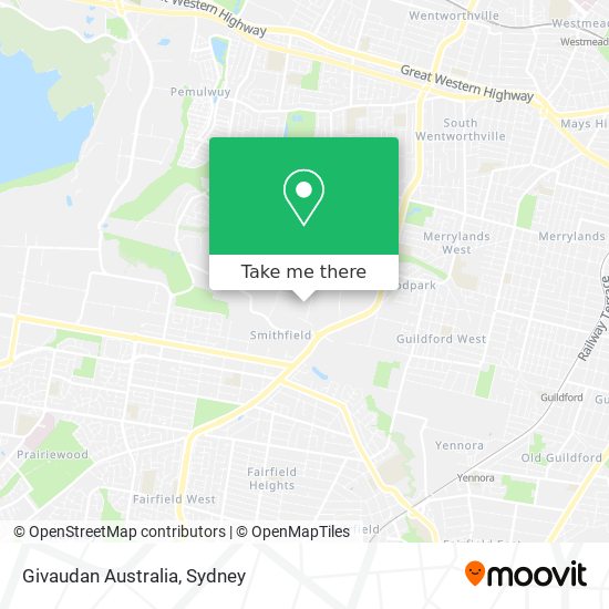 Givaudan Australia map
