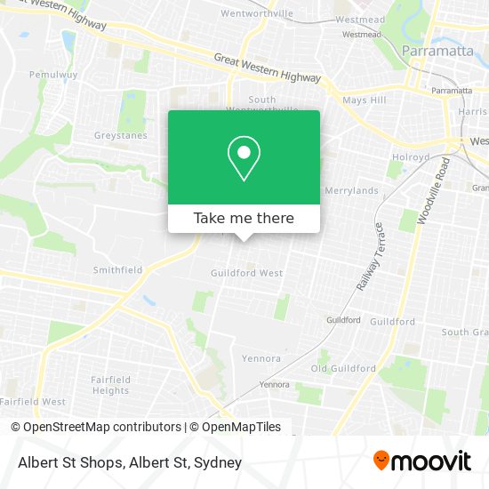 Albert St Shops, Albert St map