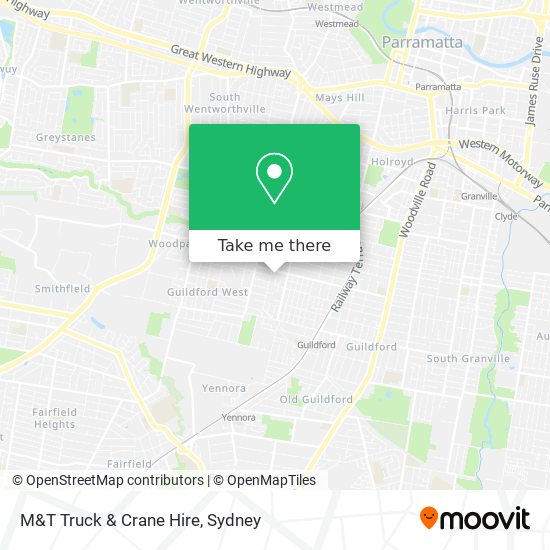 M&T Truck & Crane Hire map