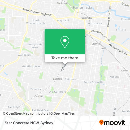 Mapa Star Concrete NSW