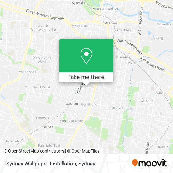 Mapa Sydney Wallpaper Installation