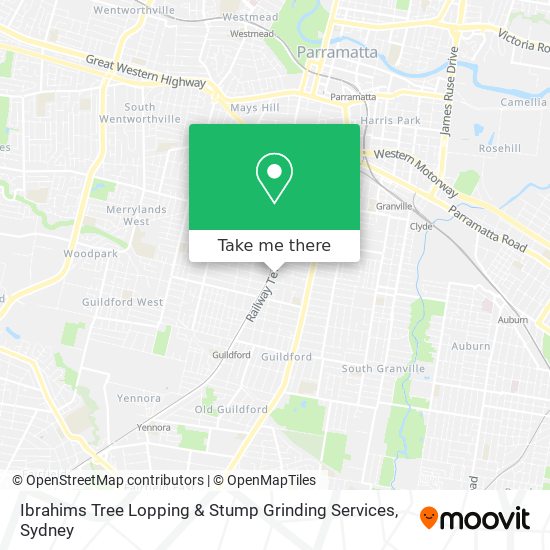 Ibrahims Tree Lopping & Stump Grinding Services map