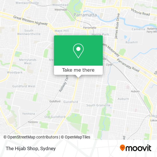 The Hijab Shop map