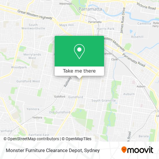 Mapa Monster Furniture Clearance Depot